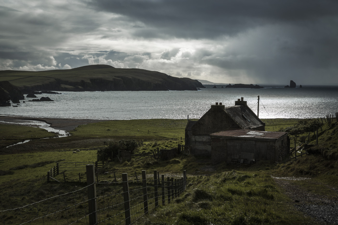 Looking across to Hillswick from Urafirth
